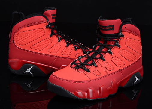 Air Jordan 9 Motorboat Jones Challenge Red White-Black - Click Image to Close